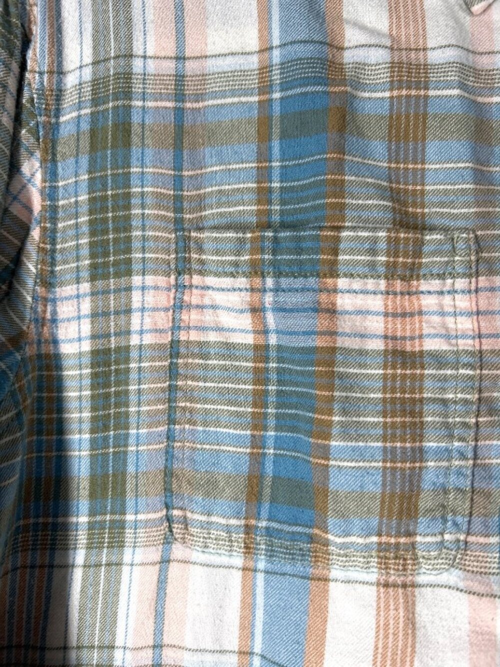 American Eagle Plaid Flannel Shirt Sz XS Pearl Snap Grunge Longsleeve Streetwear - Picture 4 of 14